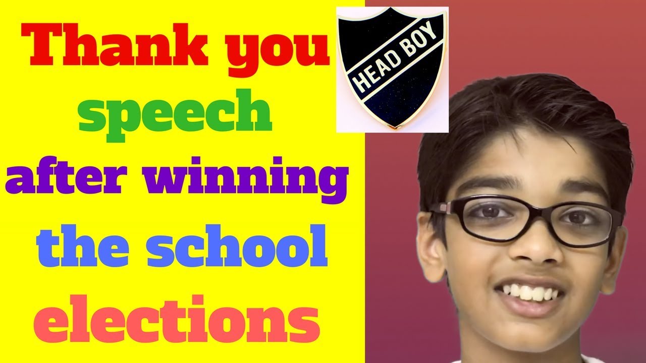 student council speech for funny head boy or girl election in school -  YouTube