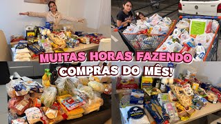 COMPRAS DO MÊS NO ATACADÃO! CARRINHOS CHEIOS DE TANTA COISA QUE COMPRAMOS😱