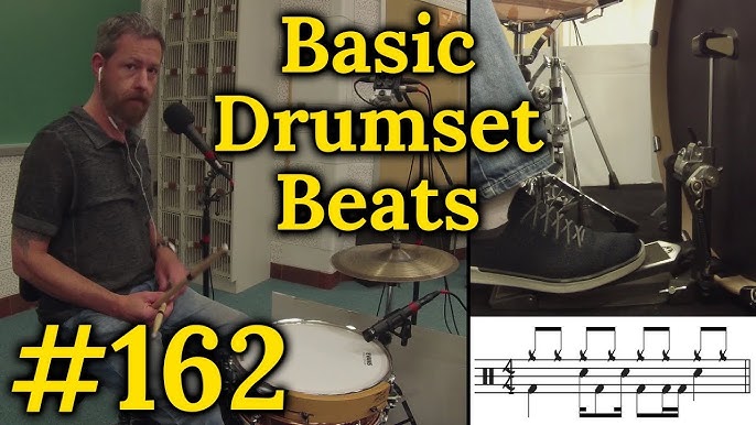 Drumset Basic Beats #161 - Snare Drum Variations 