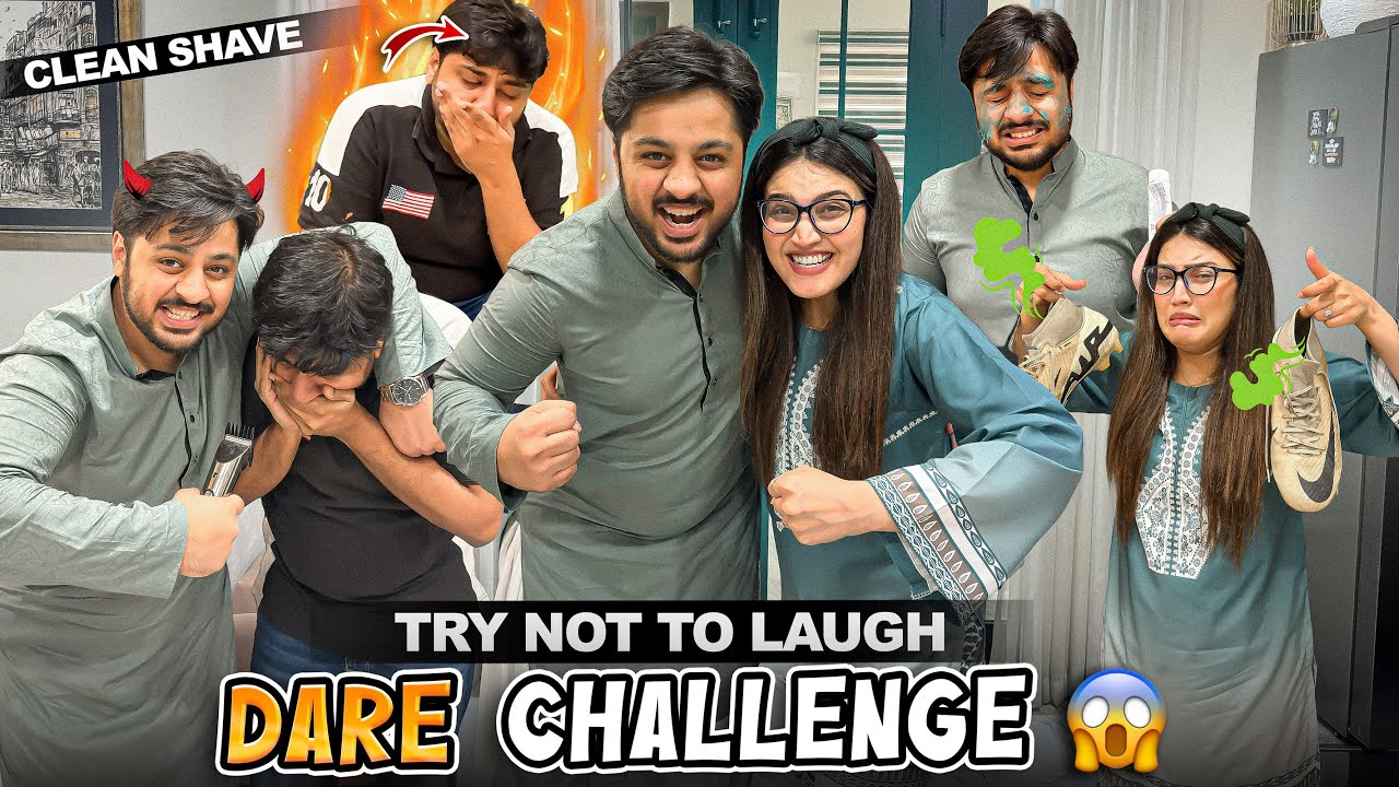 BHAI KI HUM NY CLEAN SHAVE KER DE? 😂 | Most Funny Try Not To Laugh Plus Dare Challenge 😈🔥