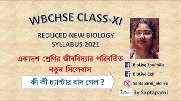 Class 11 Biology Reduced New Syllabus 2021: WBCHSE: একাদশ শ্রেনির জীববিদ্যার পরিবর্তিত নতুন সিলেবাস