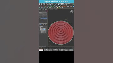 Creating Ripple Effects with 3ds Max: Using the Ripple Modifier on Smooth Surfaces #shorts #3dsmax