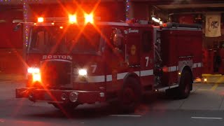 Boston Fire Dept. Engine 7 Responding
