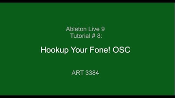 Ableton Tutorial #08: iPhone with Touch OSC