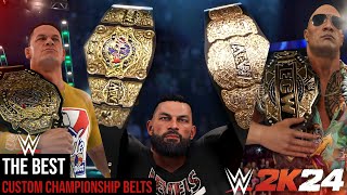 INCREDIBLE WWE 2K24 Custom CHAMPIONSHIP Belts On Community Creations