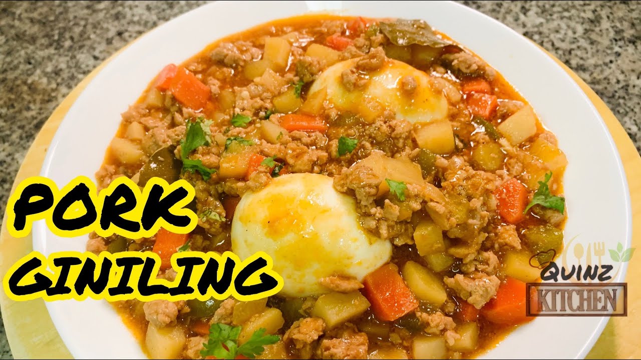 PORK GINILING with Boiled EGG YouTube