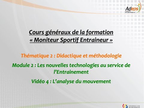 CG322_Les nouvelles technologies au service de l'entraînement. (Part.4 : Analyse du mouvement)