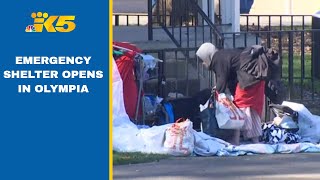 Emergency shelter opening in Olympia for cold snap