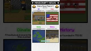 Daily news in 5 seconds. #minecraft #news #fyp #shorts