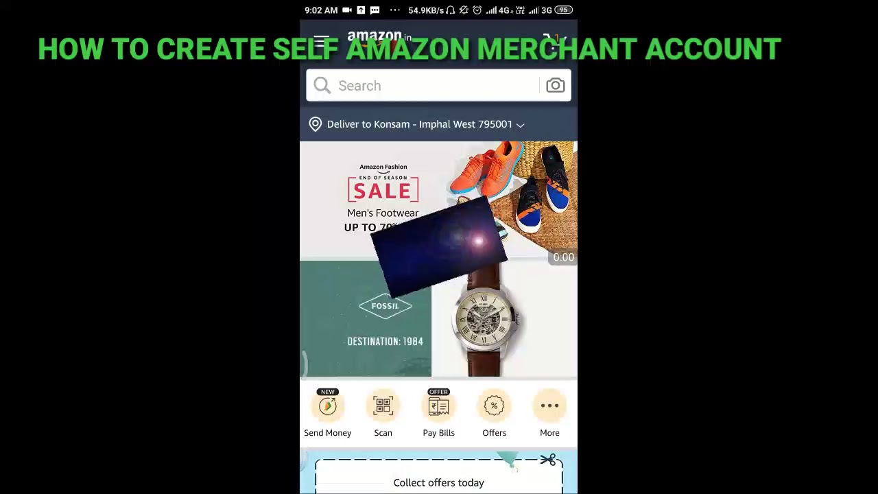 How to create self Amazon Merchant account!