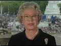The Queen's live broadcast re Diana's Death (BBC1, 1997)