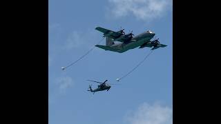 Showing how a CSAR mission does refueling using the MC-130 #csar #blackhawk #aviation #c130