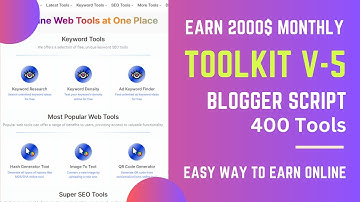 Toolkit Multi Tool Website Script For Blogger