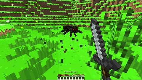 Minecraft kill 17# Spider w/ Stone Sword