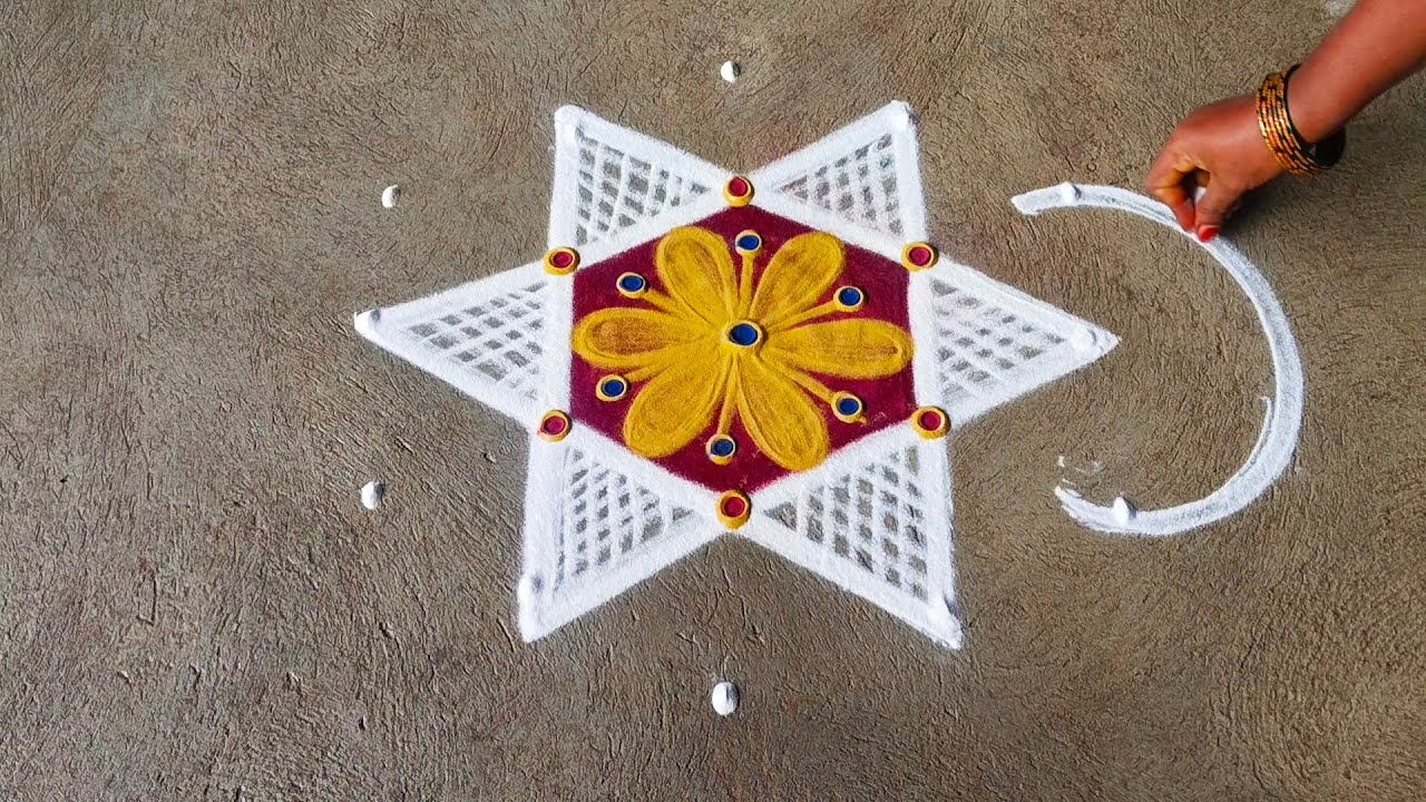 5×3 beautiful rangoli azhagiya kolam ❤️❤️❤️❤️❤️❤️