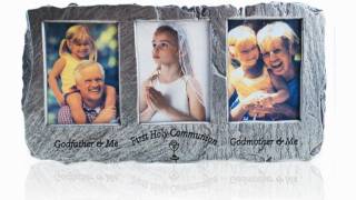 Godfather and Godmother Triple Photo Communion Frame