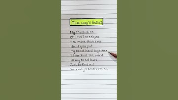 Thumbnail of Your Way's Better (Lyrics) ~ Forrest Frank ✨️ #lyrics #song