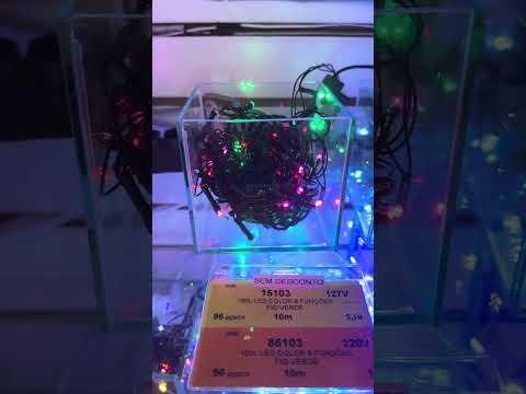 100 LEDs color 8f fio verde 10,00m