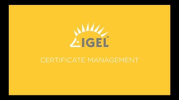 Certificate Management