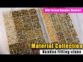 Kundan Fitting stones Material collection | Gold, Silver and pearl stones for Silk Thread Bangles