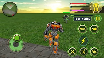 Robot Justice War: Car Jet Transform Game 2023 - Android Gameplay