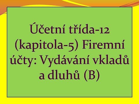 Video: Lze vydávat preferenční akcie se slevou?