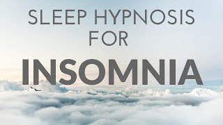 SLEEP HYPNOSIS FOR INSOMNIA with White Noise &amp; Dark Screen for Sleep