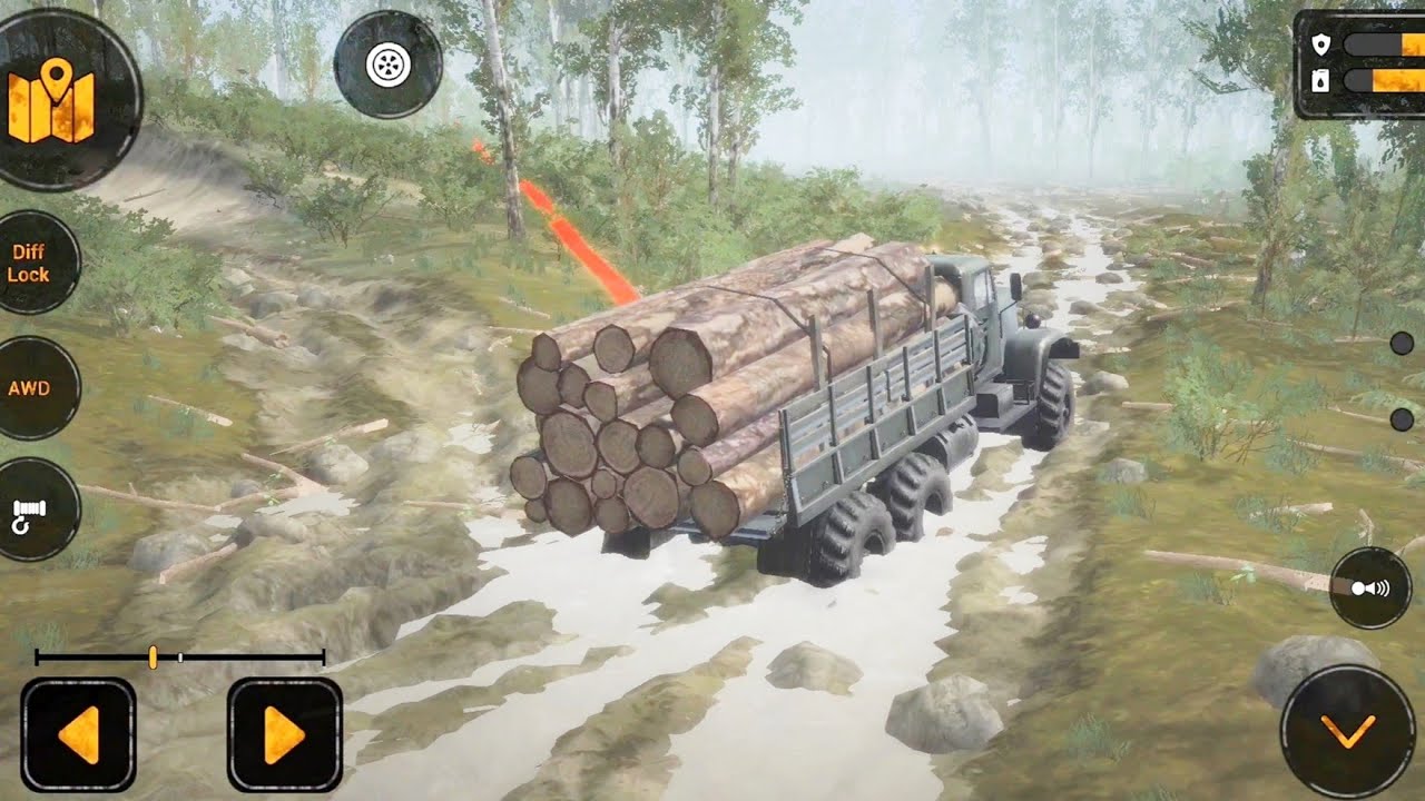 The Bog - Log Transport To Lumber Mill | MudRunner Android Gameplay HD