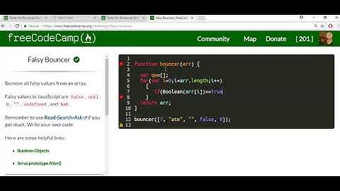 falsy bouncer freecodecamp