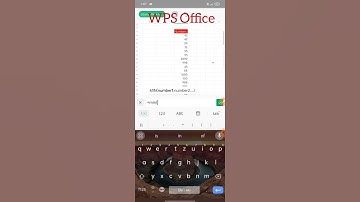 Function of minimum that use in excel in mobile by WPS office || Knowledge with Rabish Part- 9 #ccs