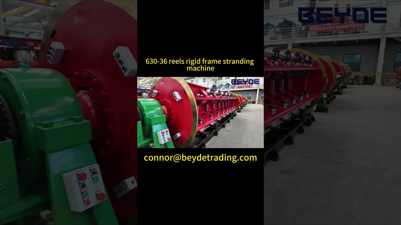 On July 30th 630 12 18 24 30 Bobbins Rigid Stranding Machines Are Ready For Loading Cable Machine