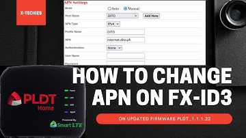 PLDT HOME PREPAID WIFI FX-ID3 on Firwmare 1.1.1.22 - How to Access and Change APN