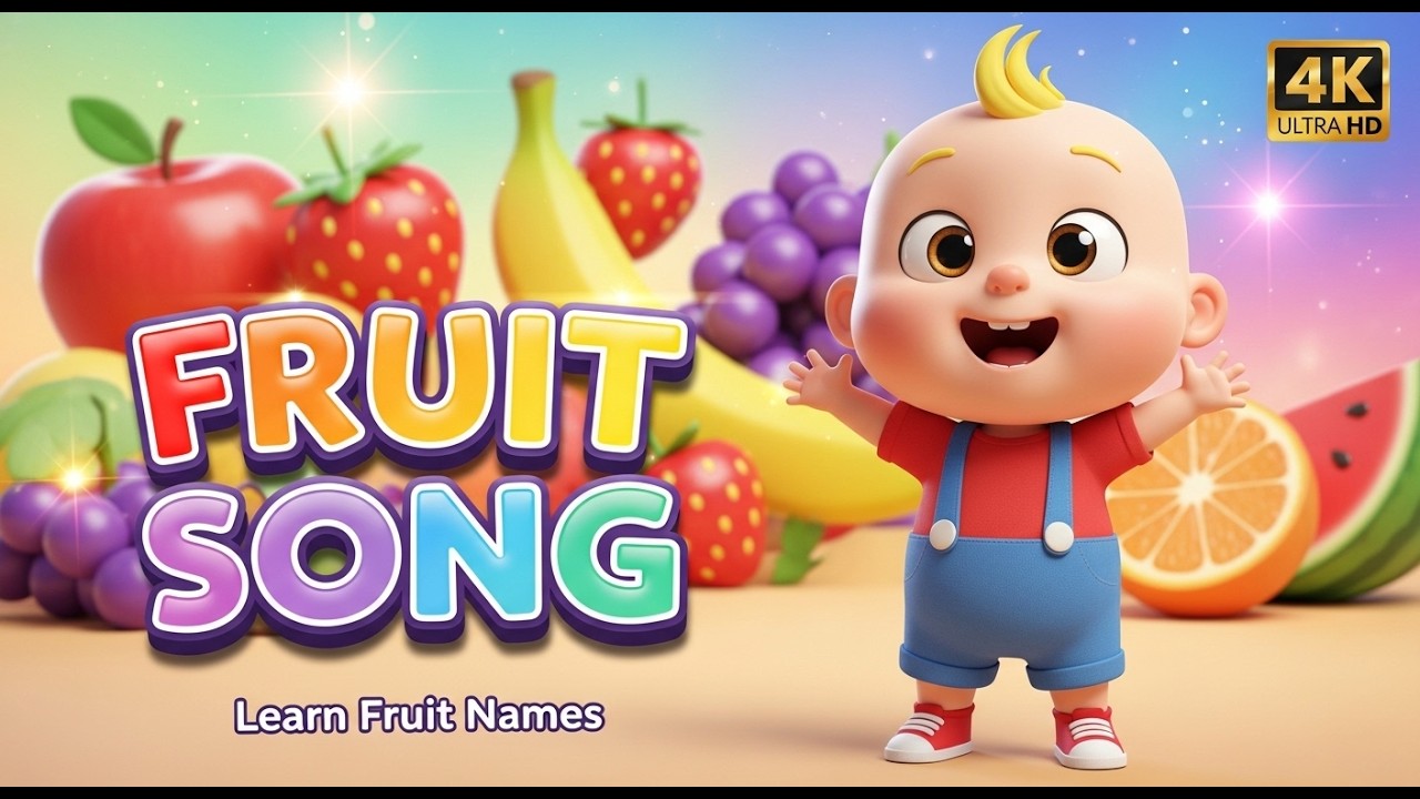 Fruit 🍎 Fun Songs to Learn Fruit Names for Kids Toddlers and ...