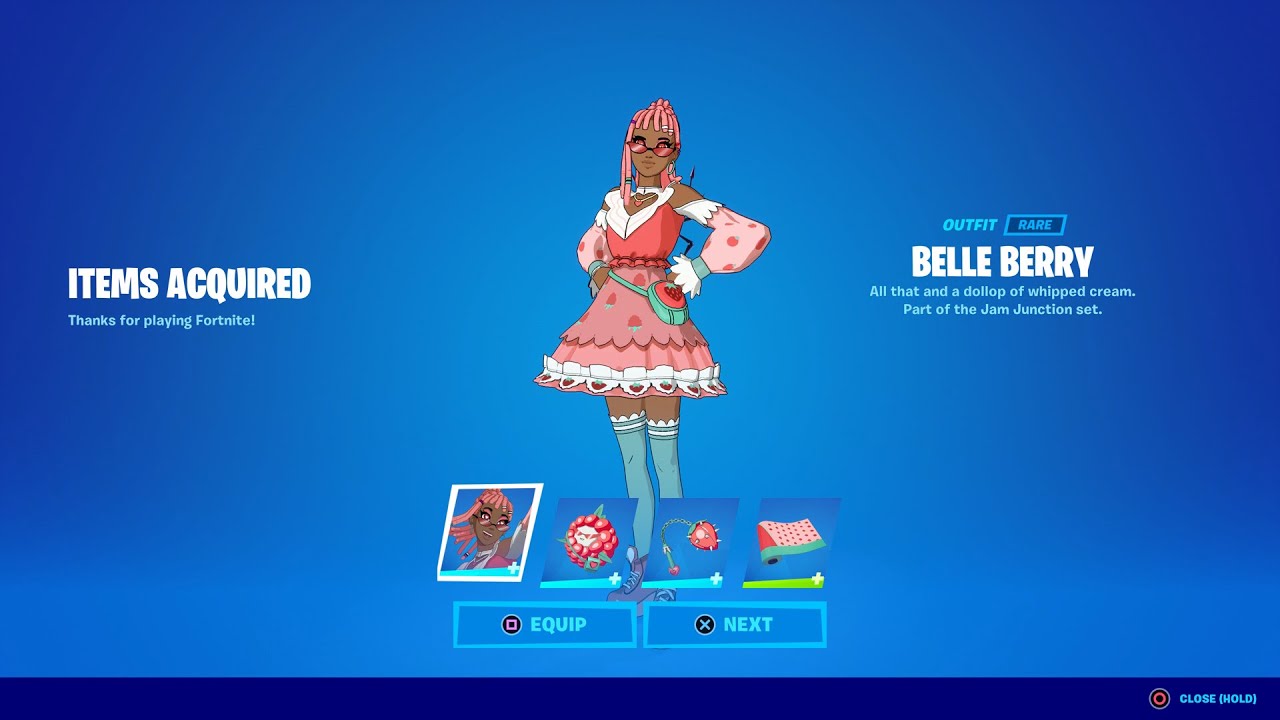 How To Get Belle Berry Skin FREE Fortnite! (Unlocked Jam Junction Bundle) Maceberry Mauler Pickaxe!