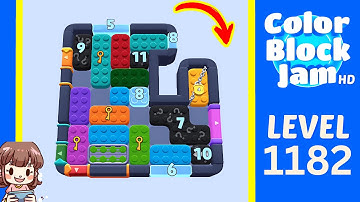 Color Block Jam Level 1182 Solution Walkthrough