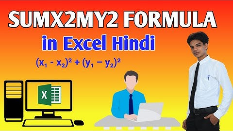 SUMX2MY2() Formula in ms excel | ms excel | How To Use Excel  SUMX2MY2 Formula | Ms Excel Sumx2my2