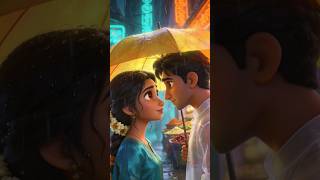 Under the Delhi Rain: A Magical 3D Romance 🕌#romantic #shorts