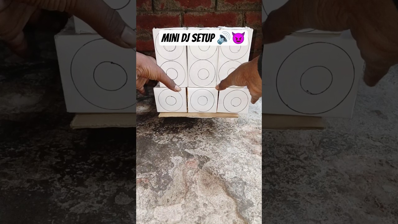 How to make mini DJ setup 🚛🔊 