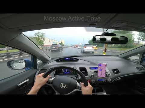 Шашки на лайте по Дмитровке l POV Honda Civic 4D