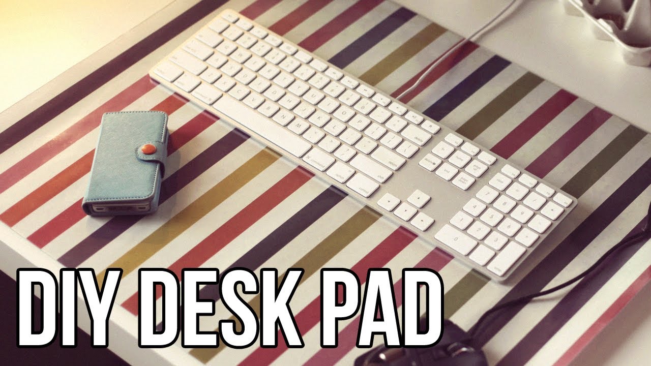 Diy Custom Desk Pad Quick Easy Youtube