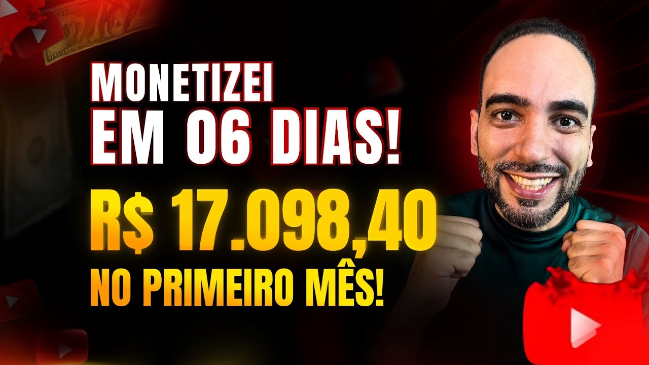 🚀MONETIZEI um Canal Dark em 06 Dias e Fiz R$ 17.098,40 nos Primeiros 30 Dias Monetizado