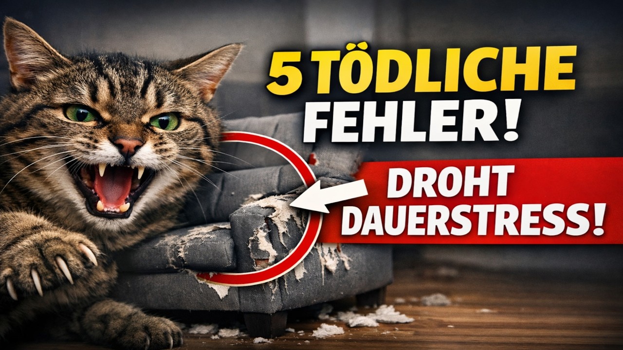 Ihre Katze hasst Sie? 🙀 5 TÖDLICHE Fehler, die zu chronischem Stress führen!
