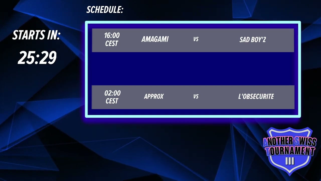 Another Swiss Tournament 3 | Swiss Stage | Round 5 | Amagami vs. Sad Boy'z | NEUTRAL SERVER