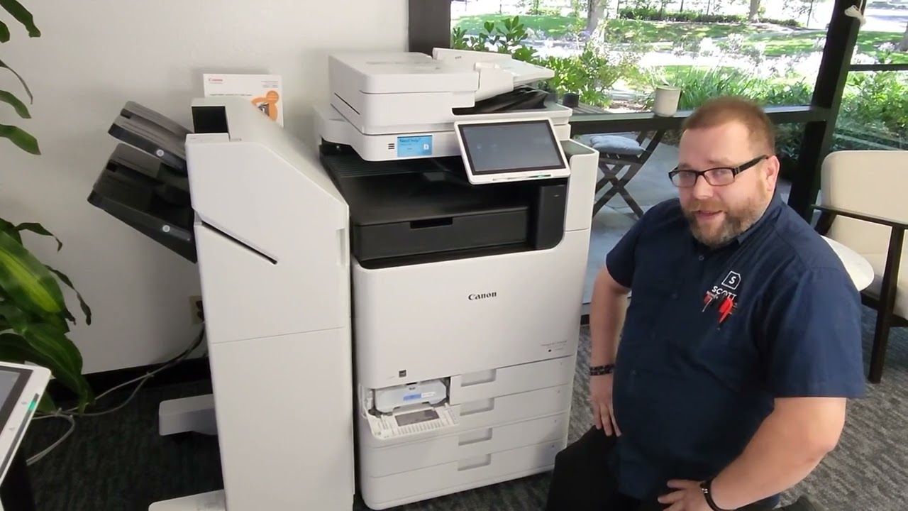 Replacing Waste Toner Bottle on Canon C5800, C3900 Series MFP
