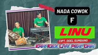 Linu - Doel sumbang karaoke nada cowok F mayor versi bajidor