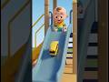 Learn to Count 1-10 with Toy Cars! Cute Baby Slide Fun 🚗 #nurseryrhymes #cartoon #learningisfun
