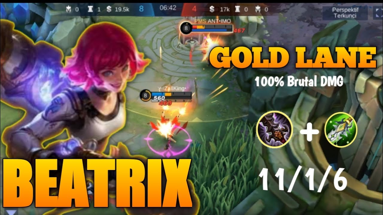 Brutal DMG! Beatrix Best Build - Gameplay Mobile legends