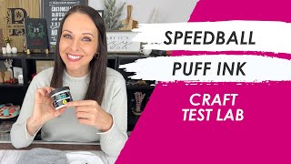 Craft Test Lab: Speedball Puff Ink and Ikonart Stencils