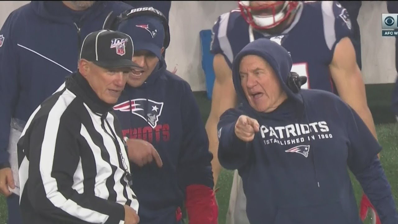 Bill Belichick Went Ballistic After a Bogus Call Against Pats