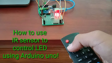How to use IR TV remote control to blink LED with Arduino uno!!! IR-LED projects..